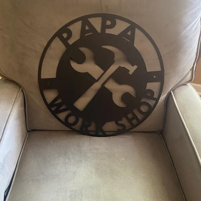 Personalized Workshop Metal Sign, Fathers Day Gift